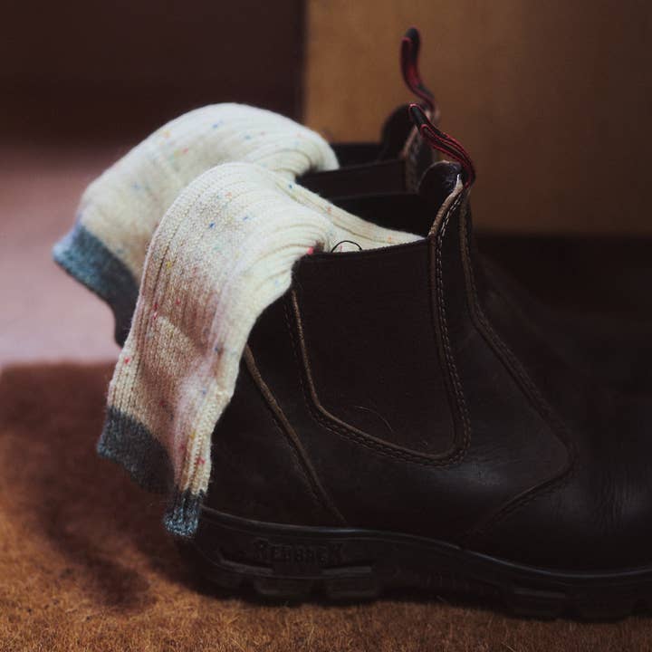 rainbow nepp pennine wool sock for wholesale on Faire2