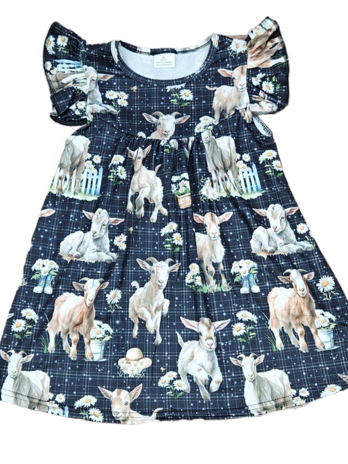 Give It All Your Goat Milk Silk Flutter Dress for wholesale by Great Lakes Kids Apparel
