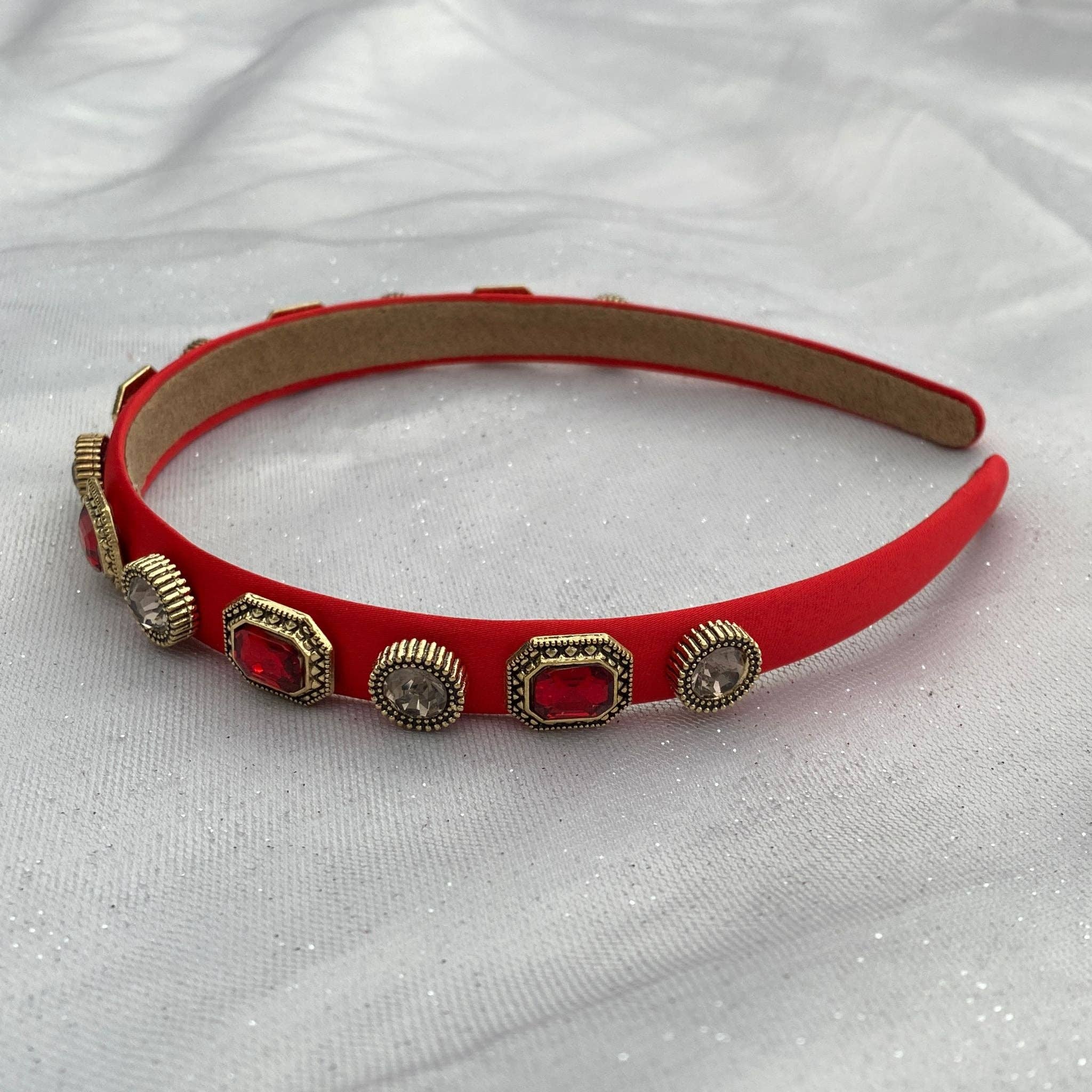 QueenMee Accessories - Wholesale Fashion Headband - Women's - Red Headband Red Hair Band Vintage Headband1