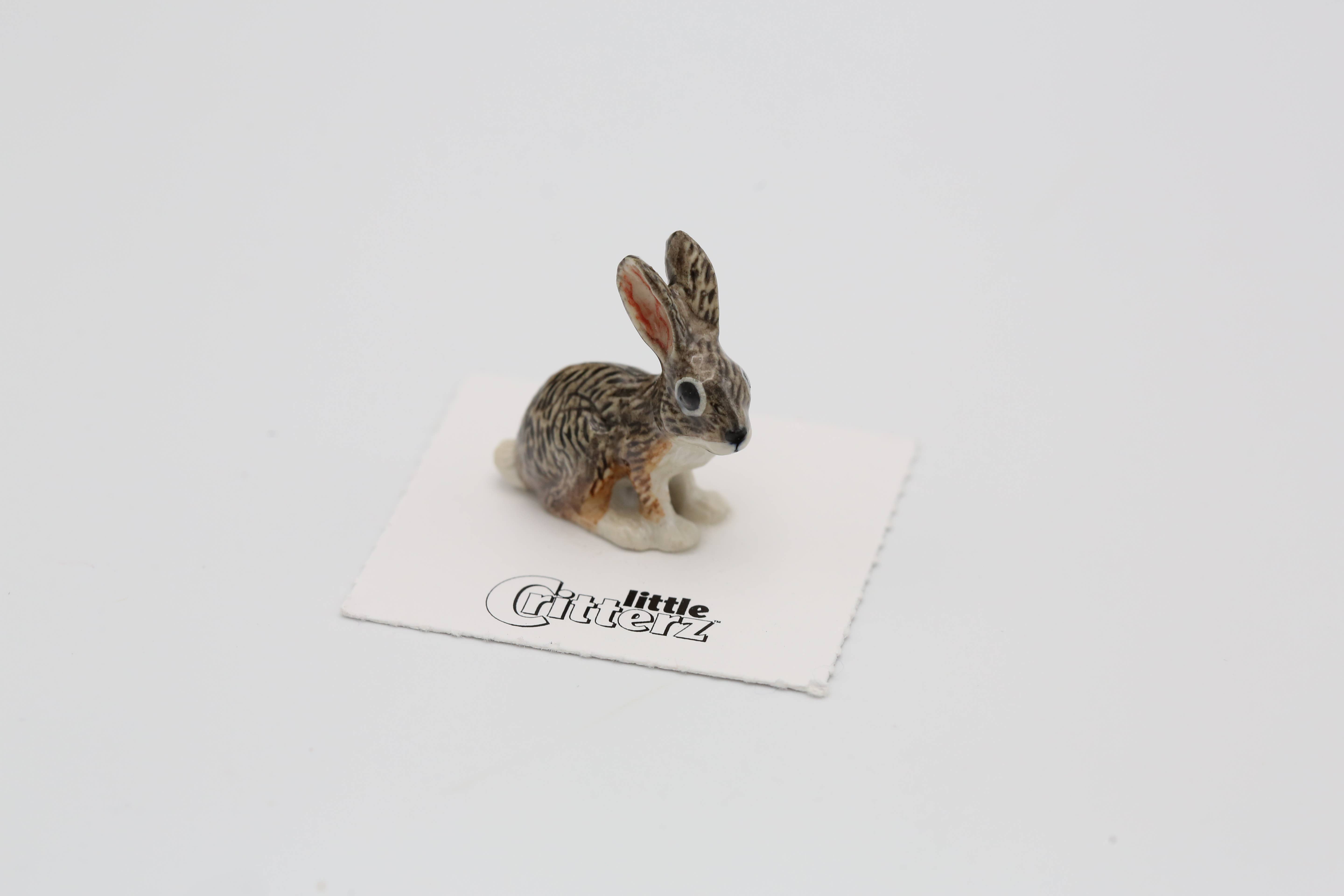 Little Critterz - Wholesale Decorative Figurine - Bounder Jackrabbit Porcelain Miniature1