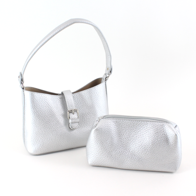 Pretty Persuasions - Wholesale Shoulder Bag - Women's - P25025 Small Microfiber Leather Purse w/Cosmetic Pouch11