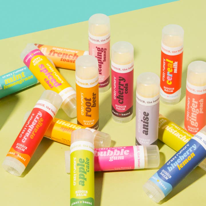 Crazy Rumors - Wholesale Lip Balm - All Natural, Vegan BIGGIE Blueberry Lemon Lip Balm