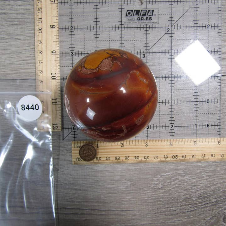 Keystone Crystals - Wholesale Spiritual Stone/Crystal - Large Mookaite Jasper Sphere for Display – Crystal Decor1