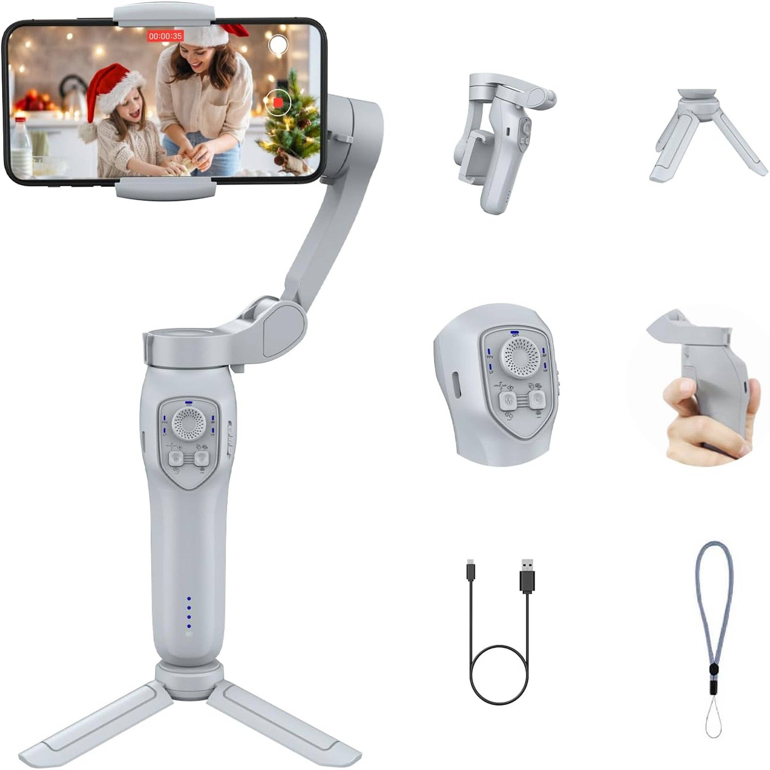 GulleeGadgets - Vendita all'ingrosso Base di ricarica - Stabilizzatore Gimbal portatile L7C Pro a 3 assi per registrazione video1