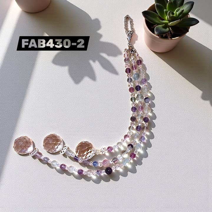 Funky Aura Boutique - Wholesale Suncatcher - FAB Triple Prism Beaded Suncatchers - 4 Options!3