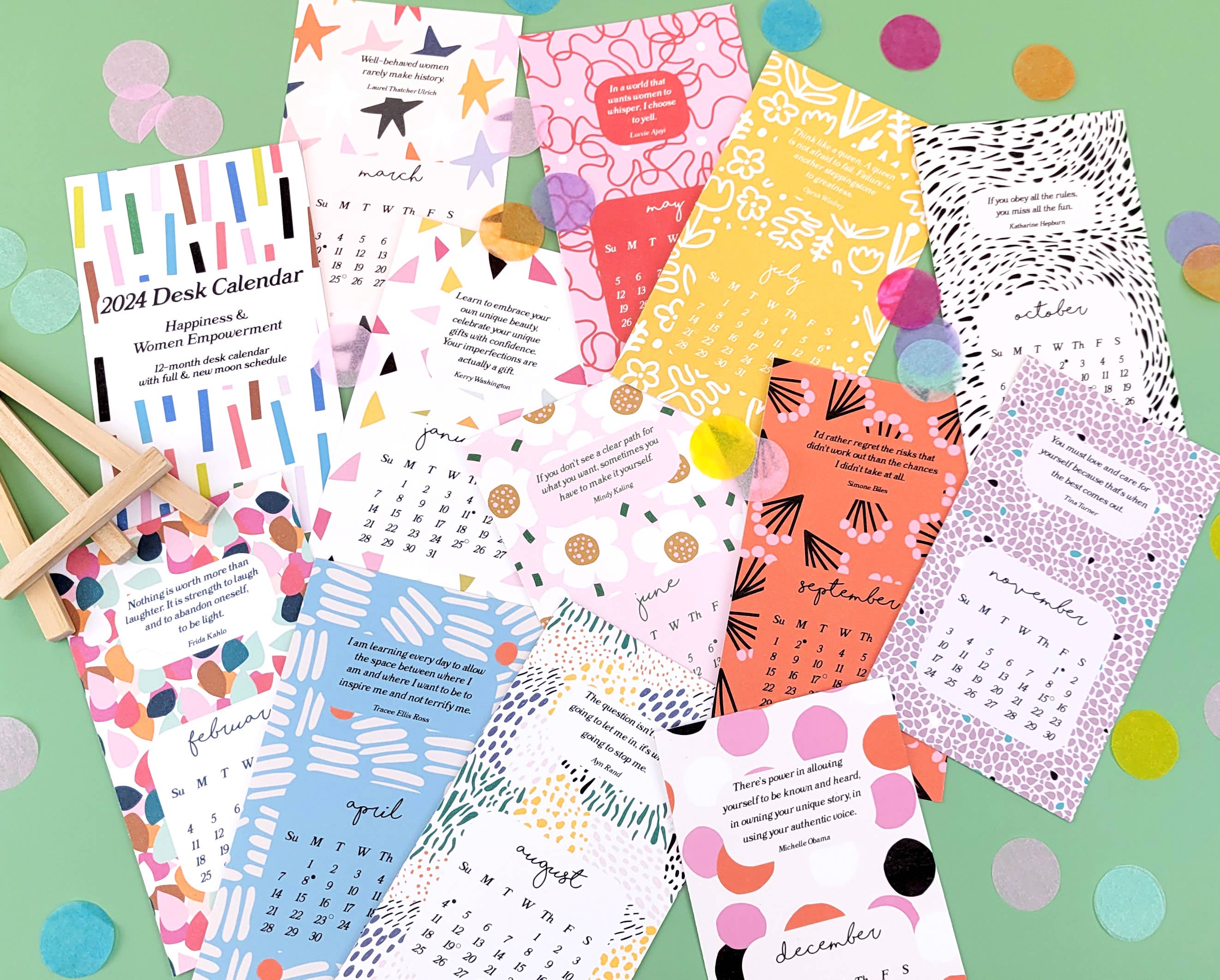 Lucky Dog Design Co. - Wholesale Calendar - Happiness & Women Empowerment 2026 Desk Calendar4