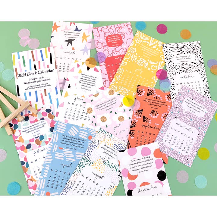 Lucky Dog Design Co. - Wholesale Calendar - Happiness & Women Empowerment 2026 Desk Calendar4