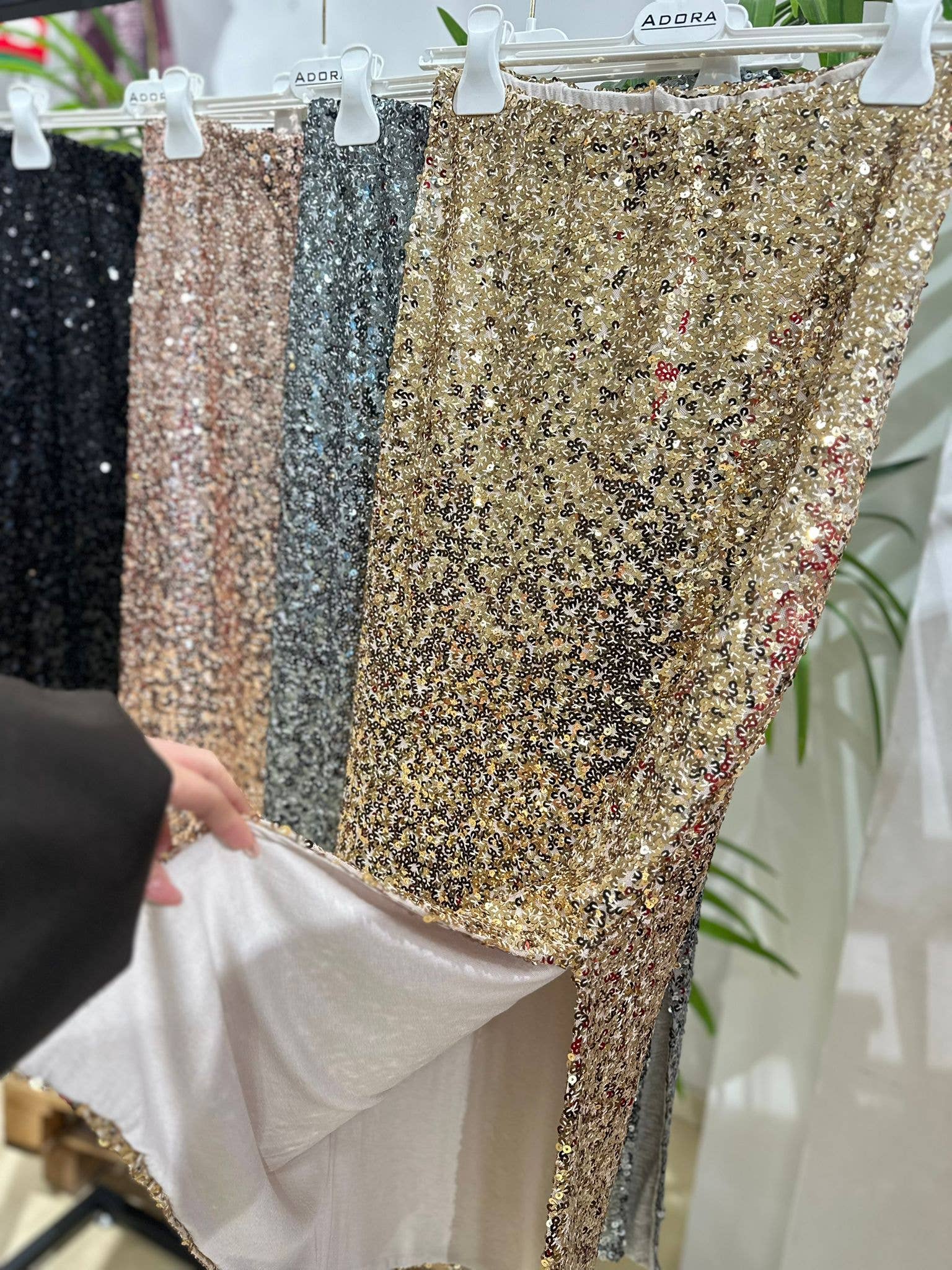 ADORA - Wholesale Top & Skirt Set - Women's - Sequin midi skirt5