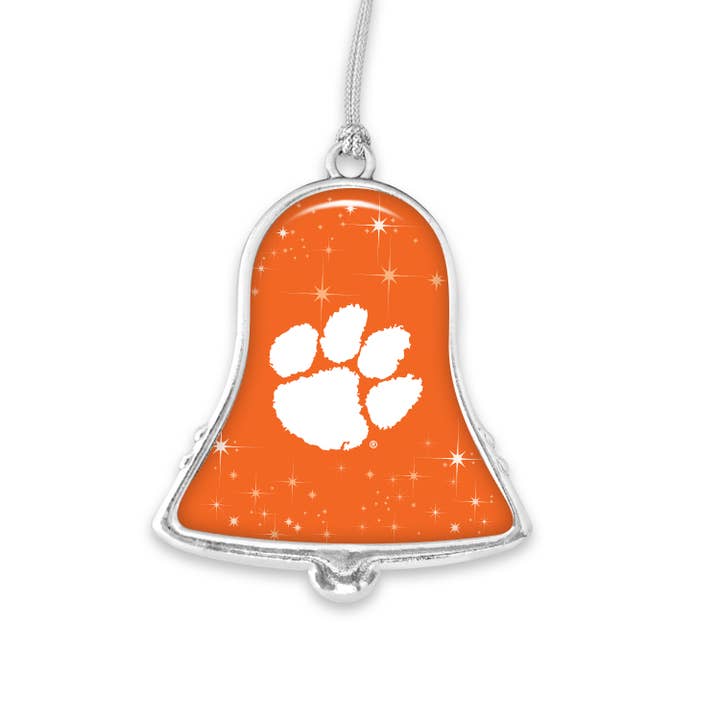 Clemson Tigers Bell Ornament With Stars for wholesale by From The Heart