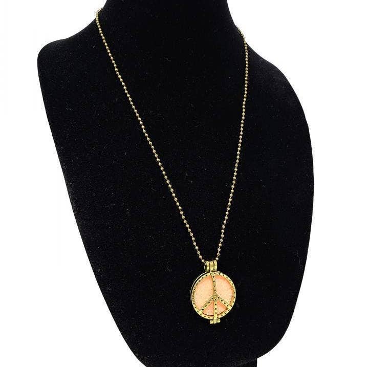 GREENROOTS USA LLC - Wholesale Aromatherapy necklace - The Dual-Purpose Aromatherapy DiffUSer Necklace With Peace L0