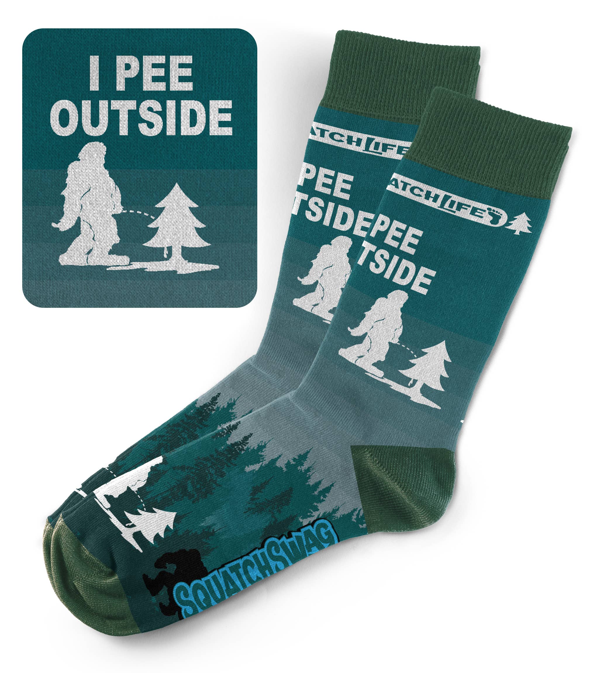 SquatchSwag - Venta al por mayor Calcetines - Unisex - Calcetines Bigfoot - Calcetines BillyBob Bigfoot Fun11