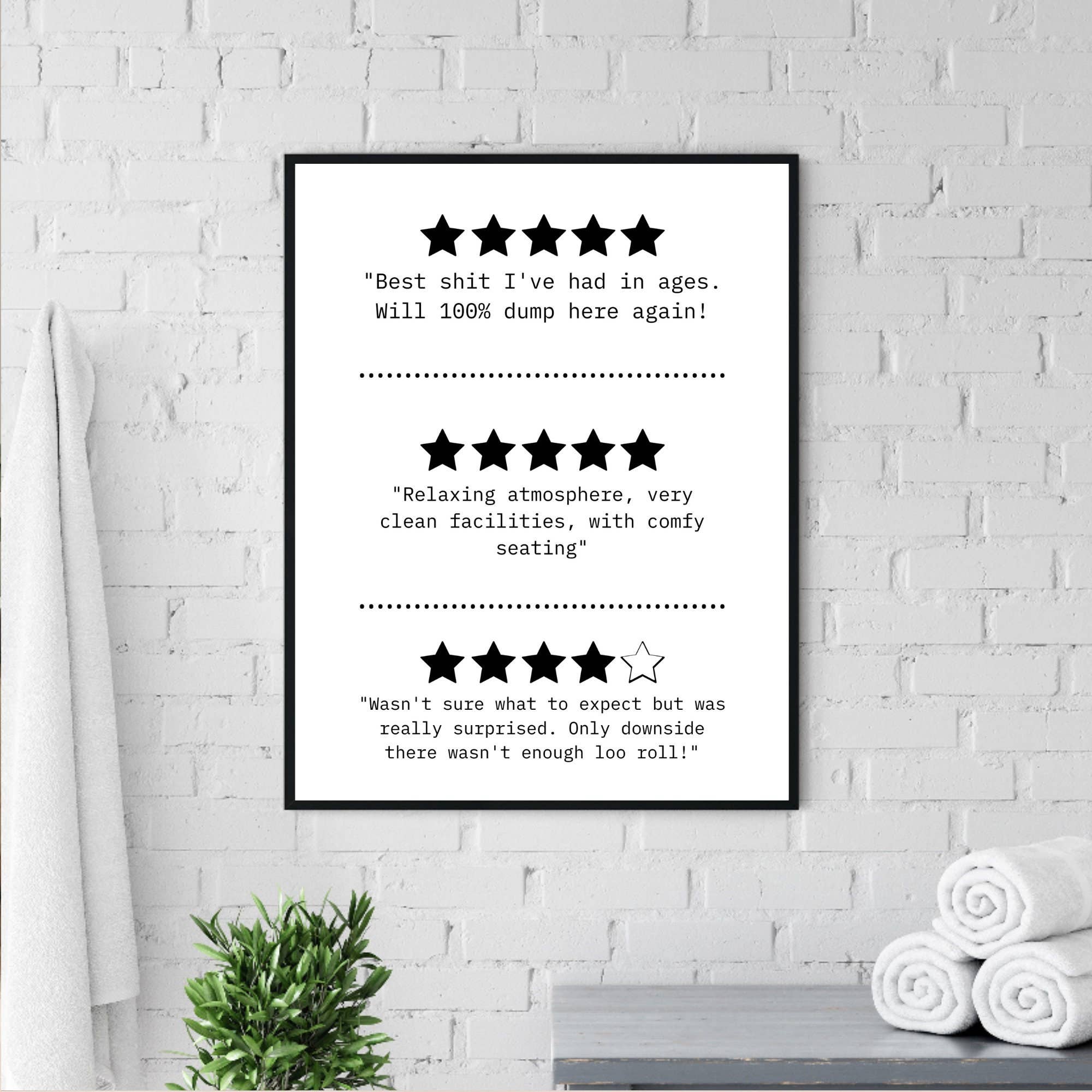 PRINTD image – wholesale Bathroom sign – Bathroom Wall Decor, Fun Bathroom Poster, Toilet Prints0