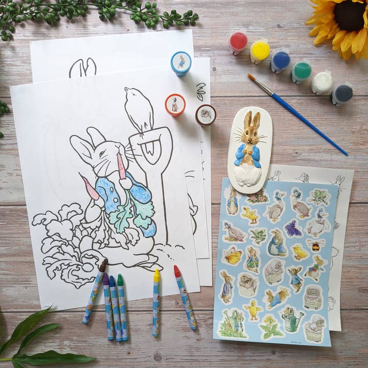 Robert Frederick Ltd - Wholesale Art Set - Kids & Baby - Beatrix Potter Children's Art Activity Set - Includes Paints, Crayons and Stickers1
