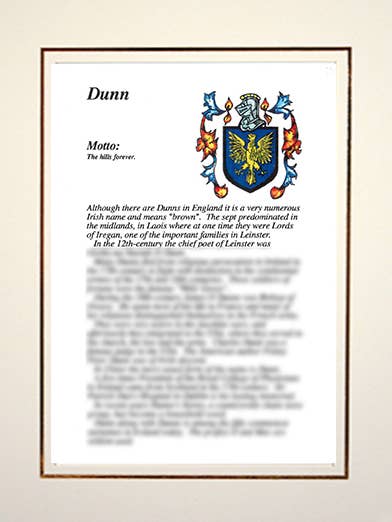 Dunn für den Großhandel von Family Histories