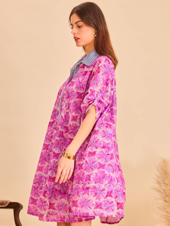 IP214 Robe courte bohème en coton - Orice  en vente sur Faire2
