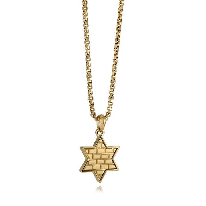 Jerusalem Wall Star of David Necklace for wholesale by Koch La Ni Jewelry