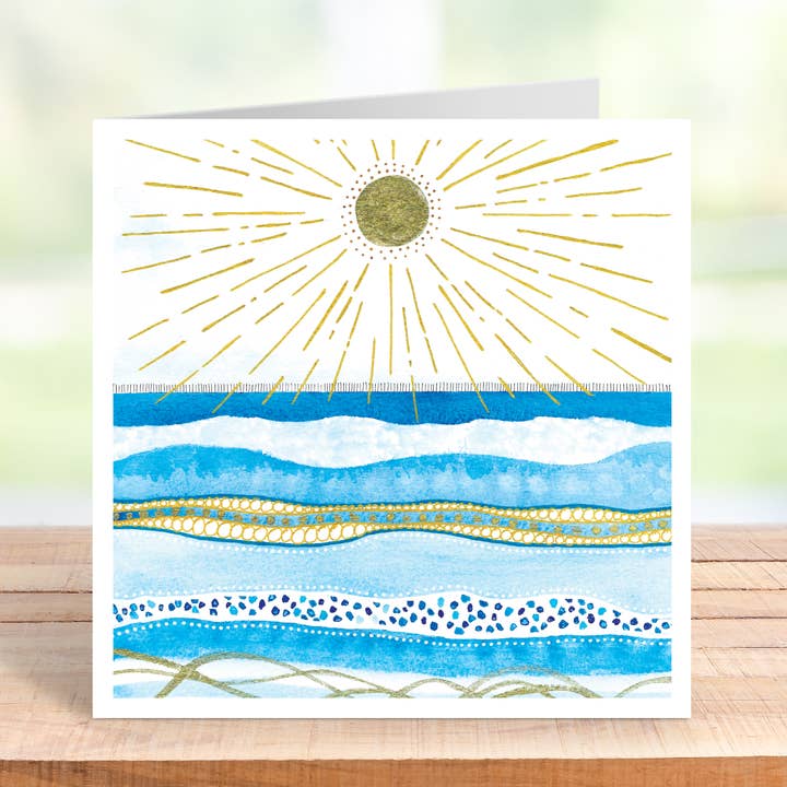 Fun in the sun greetings card for wholesale by NaviStitch