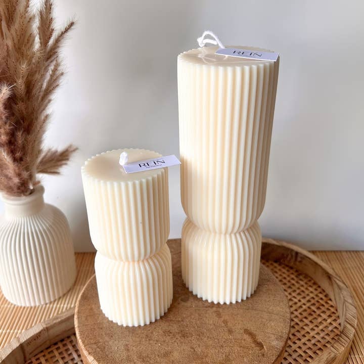 Studio Rein - Wholesale Pillar Candle - Halo Decorative Pillar Candles, Soy Wax0