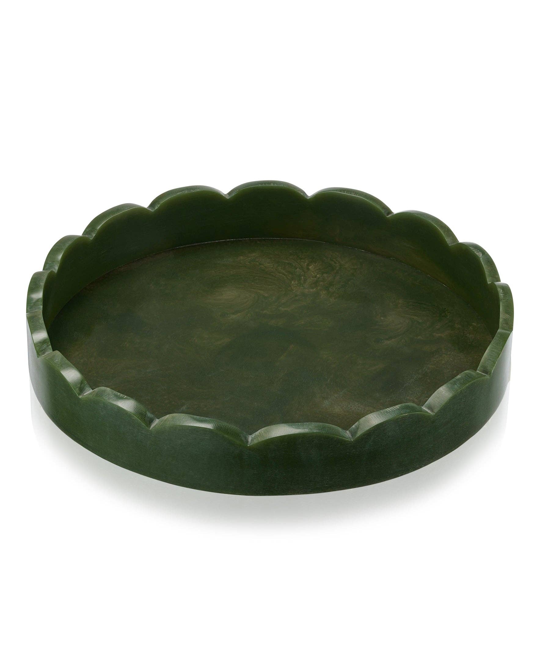 Lainy Home - Wholesale Decorative Plate/Dish/Bowl - Scalloped Resin Tray4