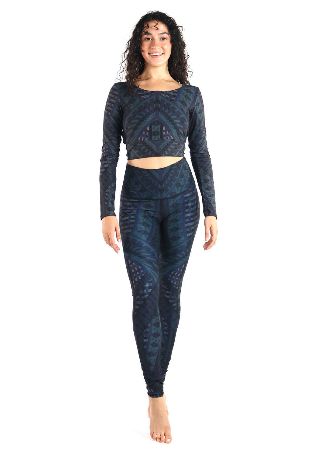 Yoga Democracy - Wholesale Athletic/Lounge Leggings - Women's - Warrior One Printed Yoga Leggings1