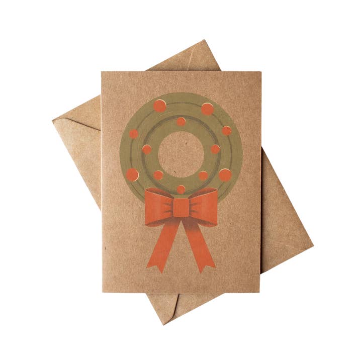 Cryptic Paper Co. - Wholesale Stationery/notecard set - Assorted Christmas Wreath Notecard Boxed Set 2