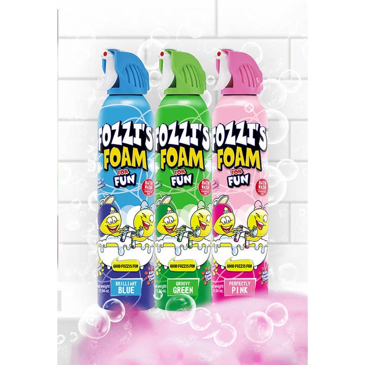 Fozzi’s Foam Spray - Wholesale Bubble Bath - 3-Pack Mixed Colors2