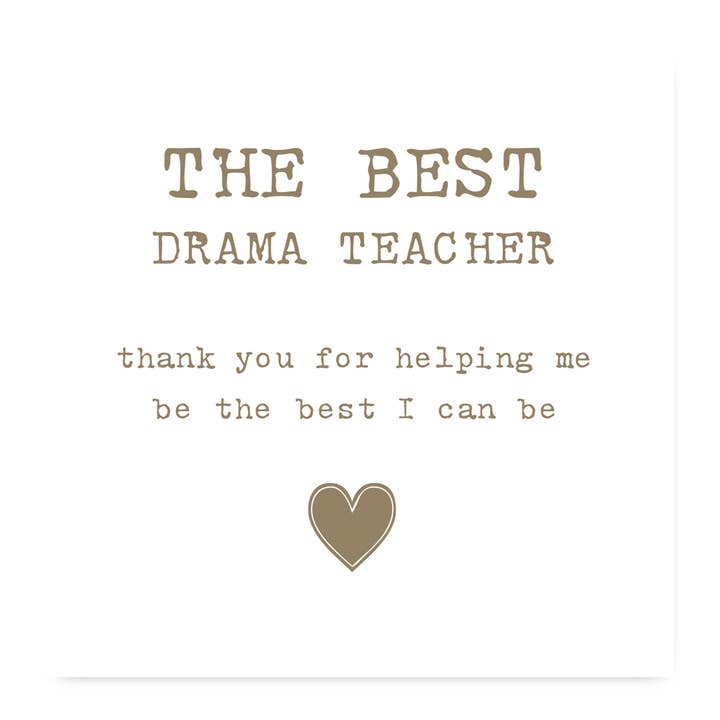 Den bedste dramalærer tak, fordi du hjalp mig med kortet for engroshandel hos Deliart.co.uk