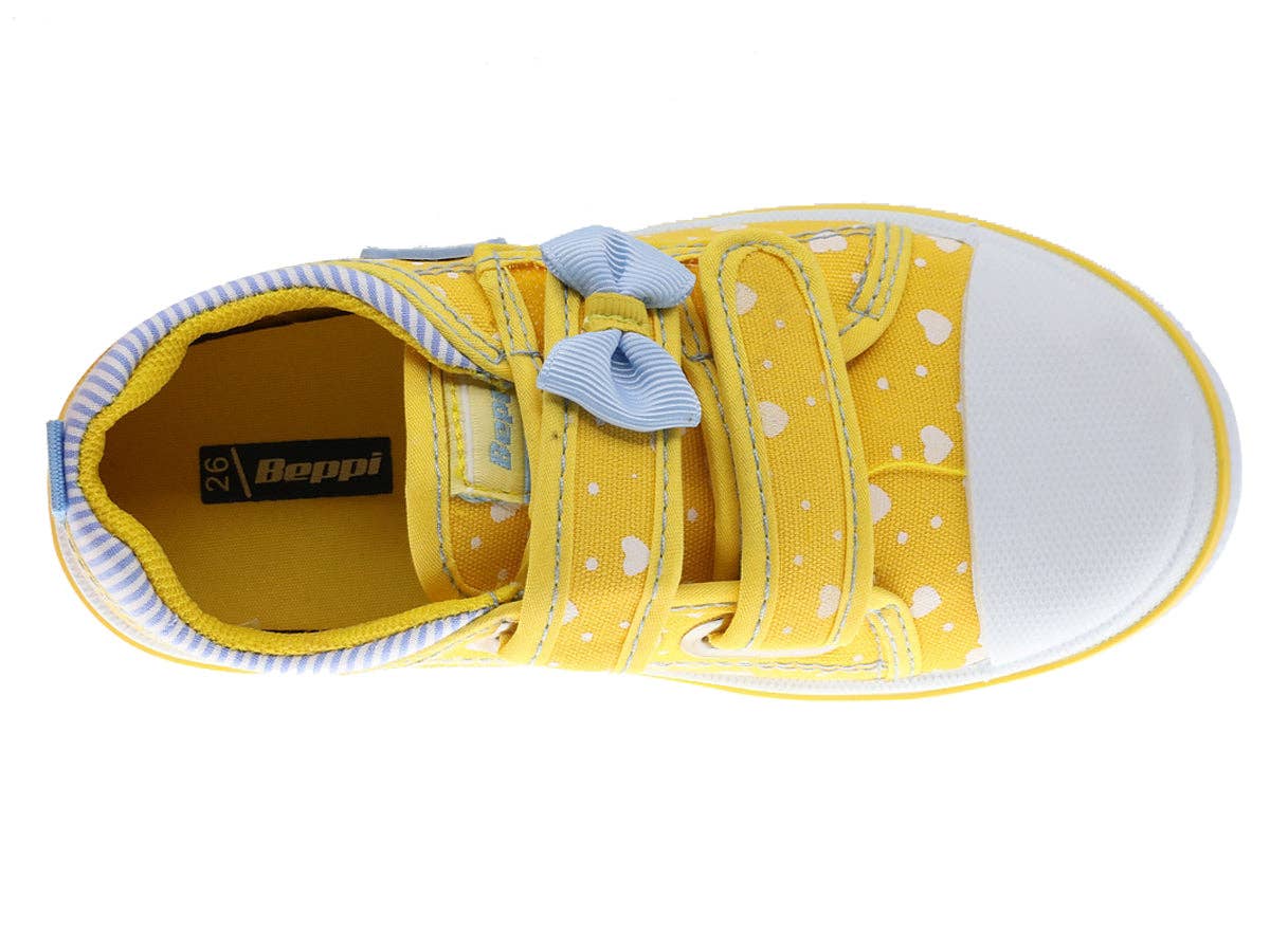 BeShoes Distribuição - Vente Baskets tendance – enfant - Chaussure décontractée jaune pour enfant Beppi-21836512