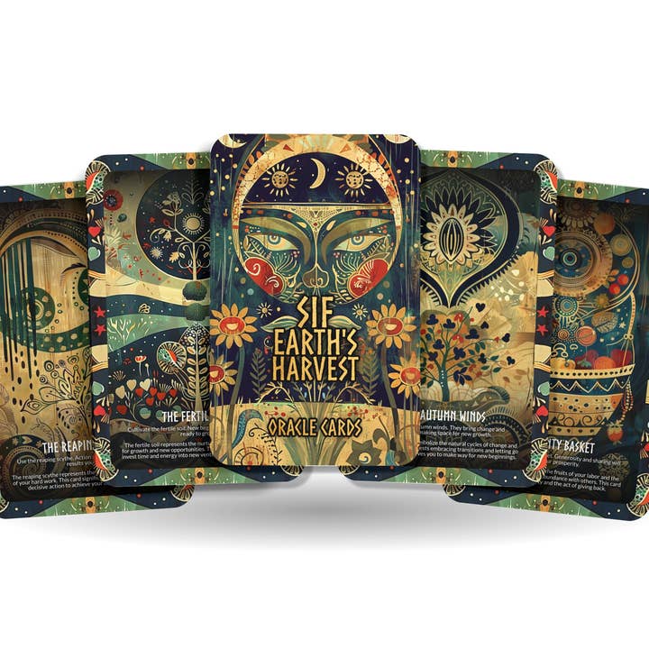 Sif - Earth's Harvest Oracle Deck Cards - Cultivating abundance and nurturing growth for wholesale by Ibiza Tarot USA