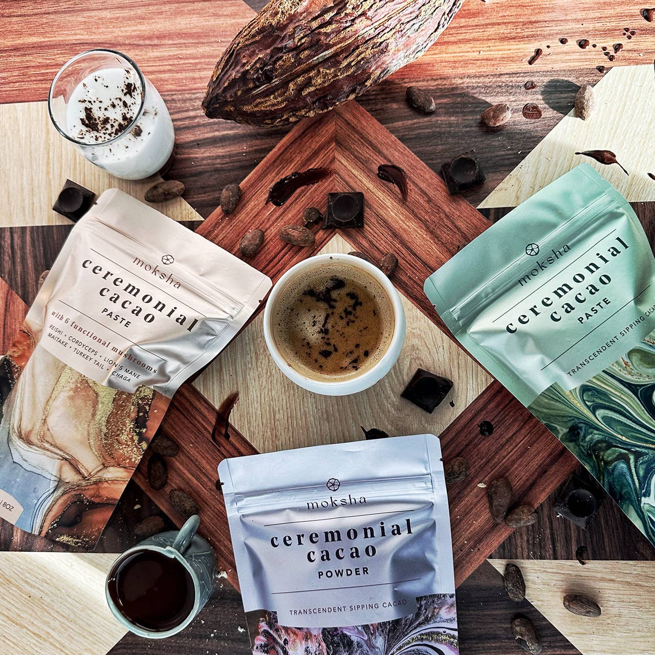 Moksha Chocolate - Wholesale Hot Cocoa Mix/Kit - 
Organic Ceremonial Cacao Powder2