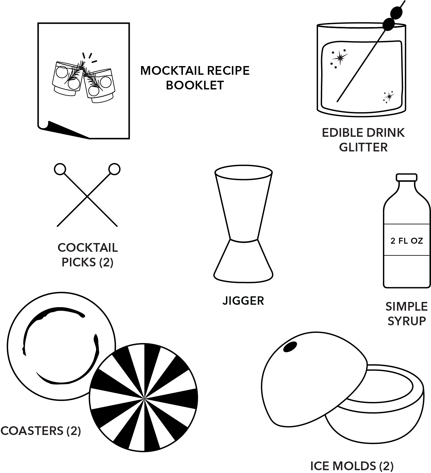 Pinch Provisions - Wholesale DIY Drink Kit - Mocktail Kit | Black3