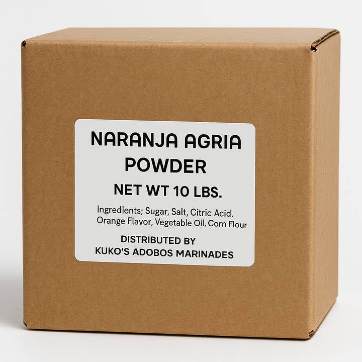Kuko's adobos marinade sauce and seasoning - Wholesale Dried Spice Mix - Naranja Agria Sazonador polvo Bitter Orange Seasonng Spice 25lbs & 10lbs