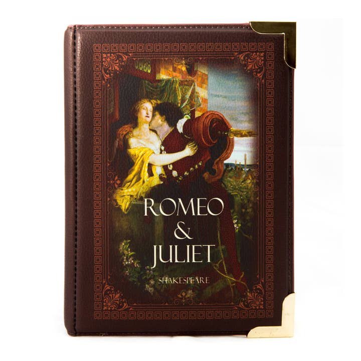 Well Read Company - Wholesale Crossbody Bag - Women's - Romeo and Juliet Kiss Brown Book Handbag Crossbody Clutch5