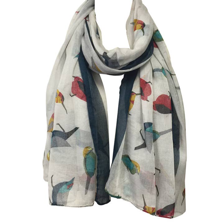 Wrapables.com - Wholesale Scarf - Women's - Wrapables Soft Viscose Bird Print Multi-Style Scarf17