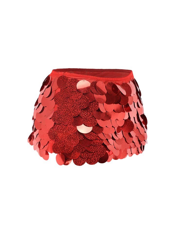 K Too - Vendita all'ingrosso Gonna - Donna - Minigonna oversize con paillettes1