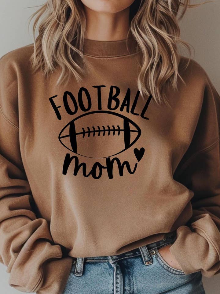 Football Mom Game Day Cozy Sweatshirt Gift for wholesale by 240 Spirit Press