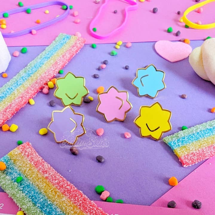 Konpeitō Mini Pins Set for wholesale by Candy Skies