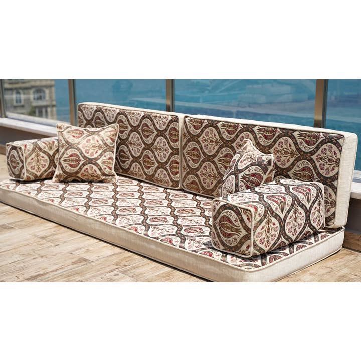 Arabic Sofa - Venta al por mayor Sofás - Sofá de suelo árabe, sofá cama, decoración marroquí, majlis árabe