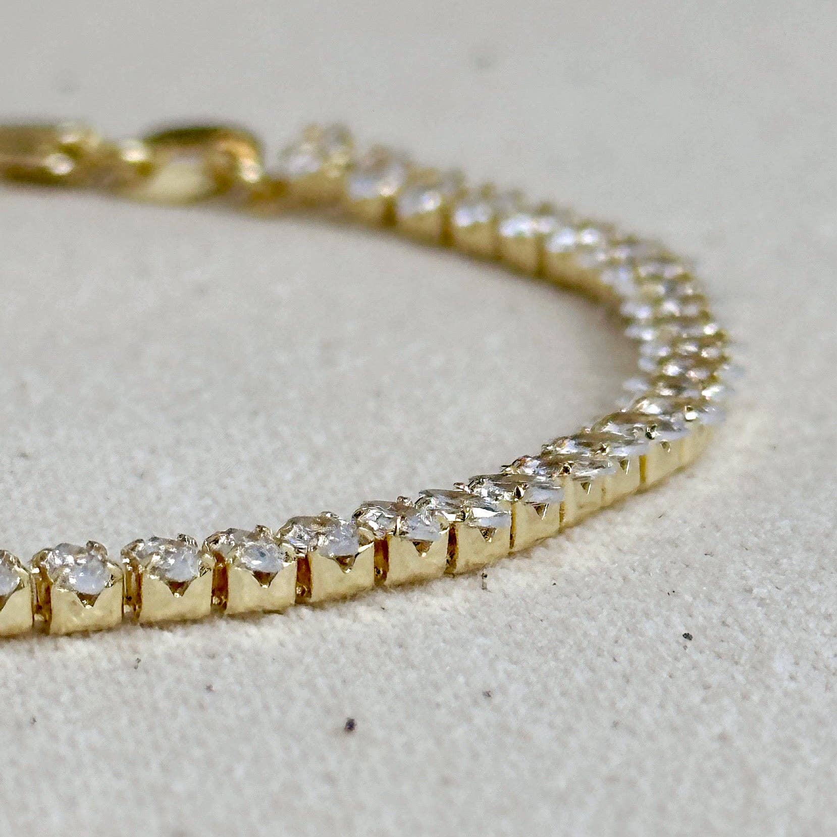 GoldFi - Wholesale Tennis Bracelet - 18k Gold Filled 4mm Marquise Tennis Bracelet2