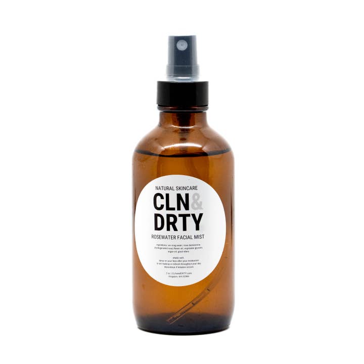 The Rosewater Facial Mist 4oz for wholesale by CLN&DRTY Natural Skincare