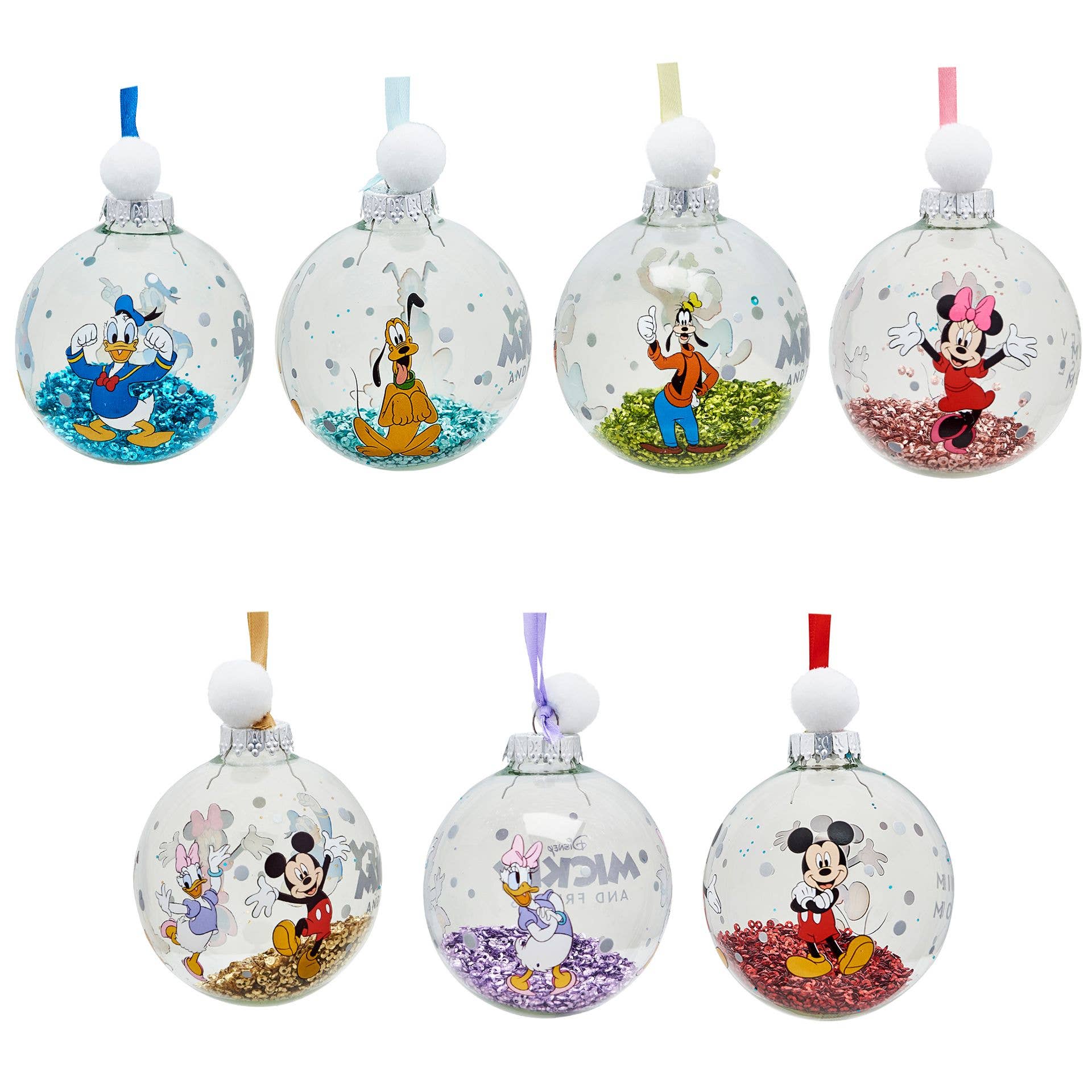WIDDOP and Co. - Wholesale Christmas Decoration - Disney Set of 7 Baubles - Mickey & Friends0