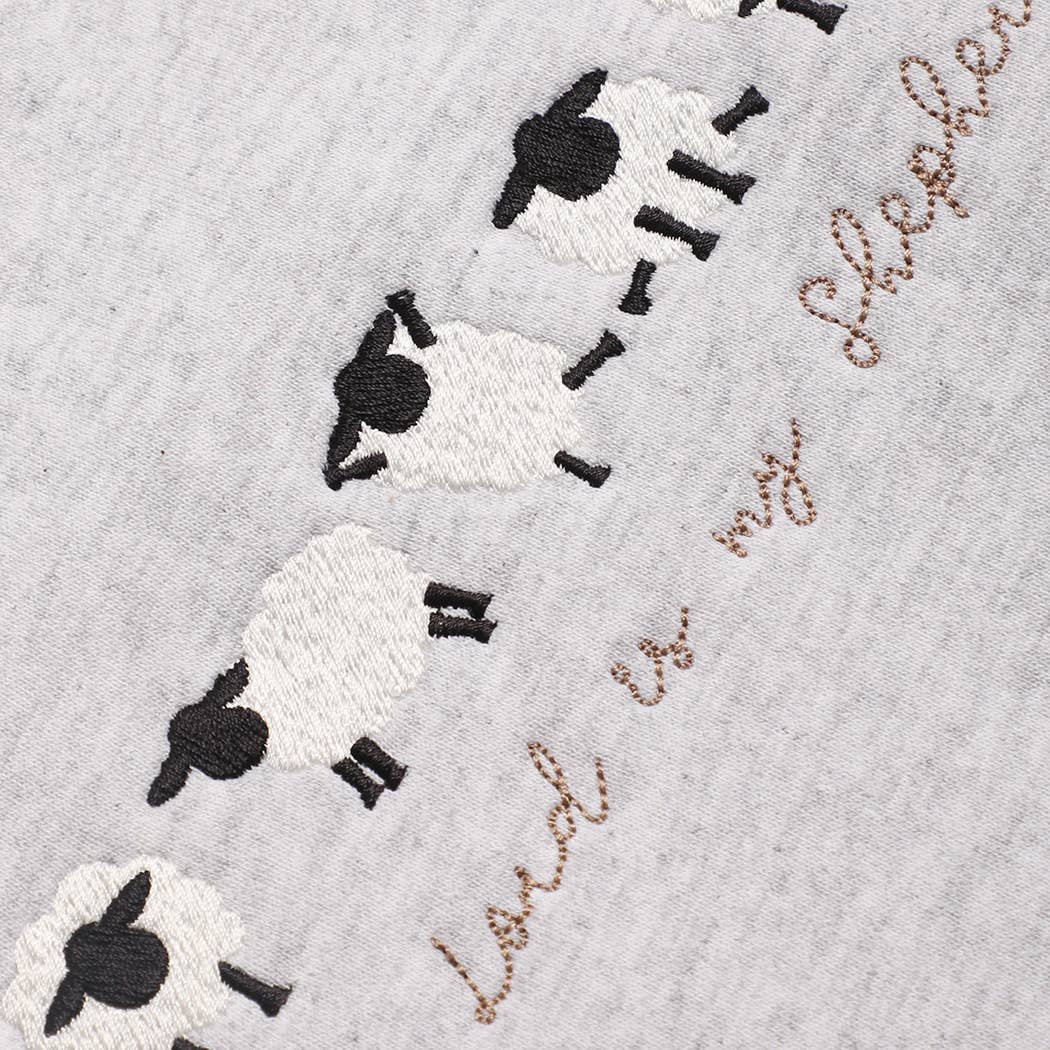 Fashion City - Wholesale Sweatshirt - Unisex - The Lord Is My Shepherd Embroidered Heavyweight Sweatshirt1