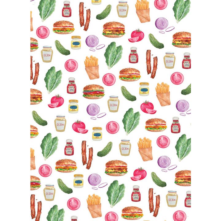 Burgers - Linge a vaisselle / Tea Towel for wholesale by Maison Lorrain