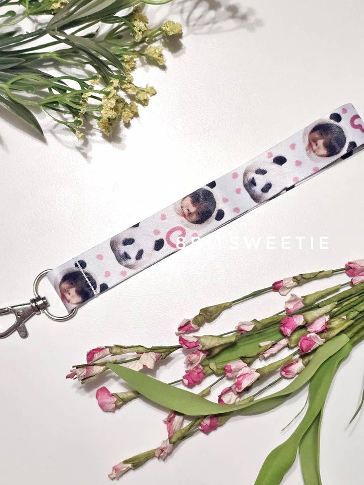 Yeonjun FuBao Panda Wrist Lanyard for wholesale by 8bitsweetie
