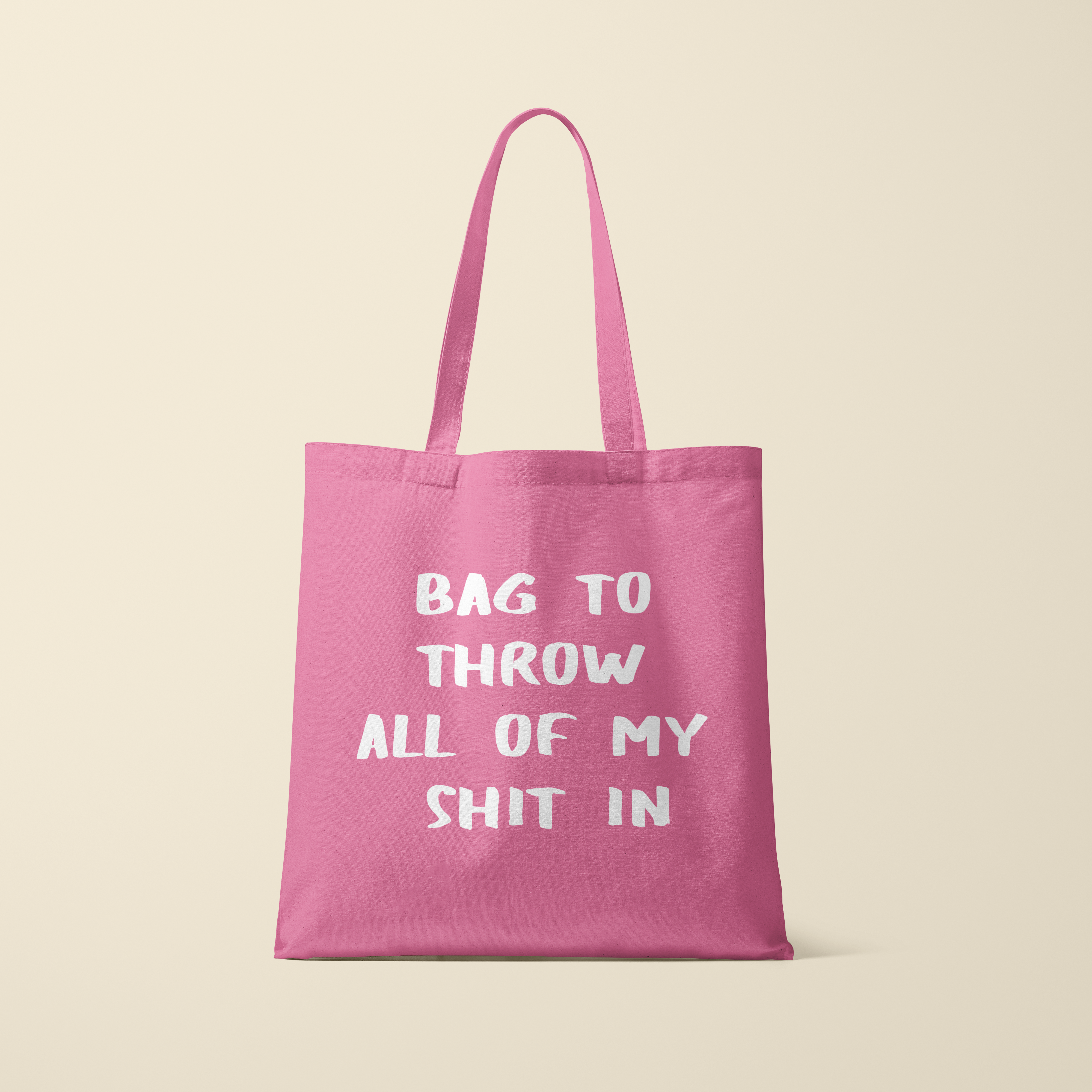 Deadpixel - Wholesale Tote Bag - Women's - Totebag - Throw shit - Pink0
