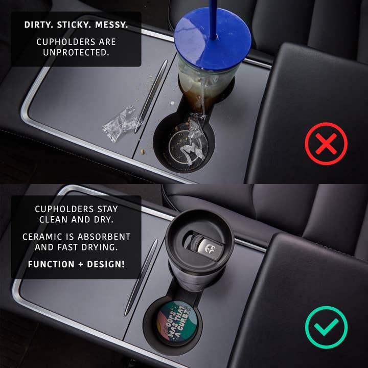 Clairmont & Co - Wholesale Car Coaster - Women's - Car Coaster 2-Pack Kalia Lane-Was That A Curb & Just Keep Driving3