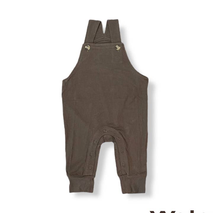 Walnut Ribbed Overalls for wholesale by Rosie River