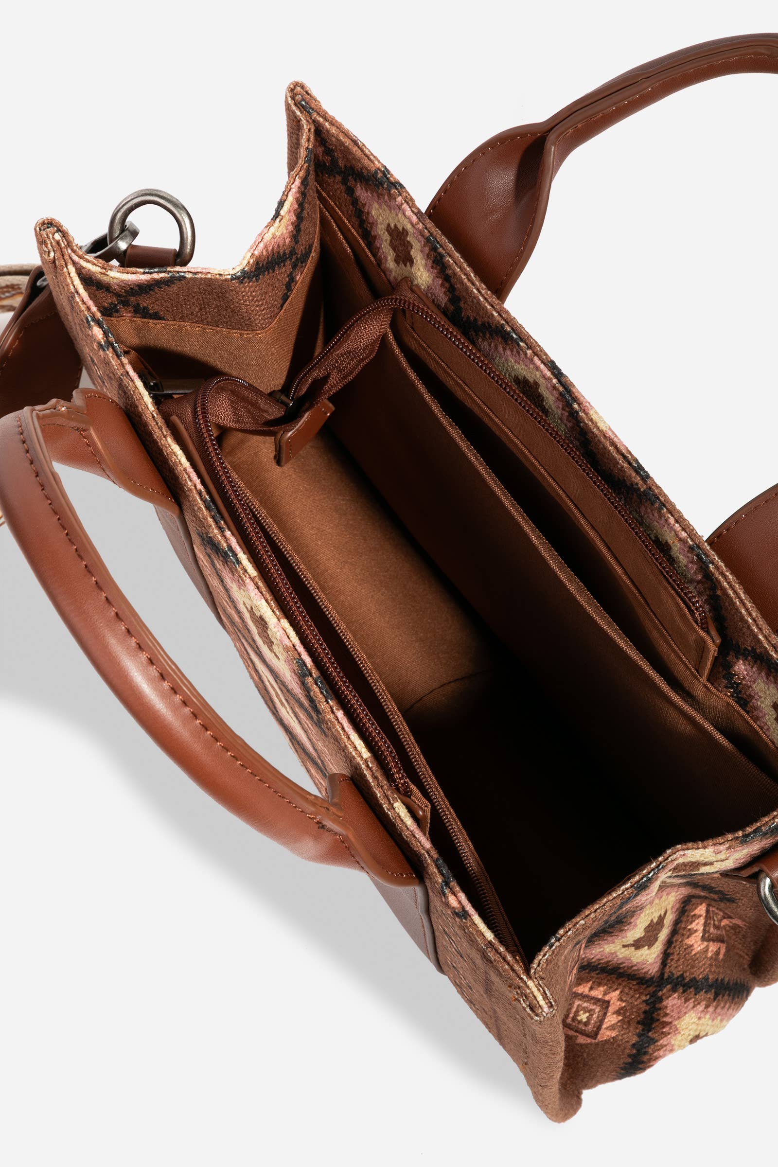 Collections by Fame Accessories – Sacola - Mulher por atacado – Bolsa quadrada com padrão boho western8