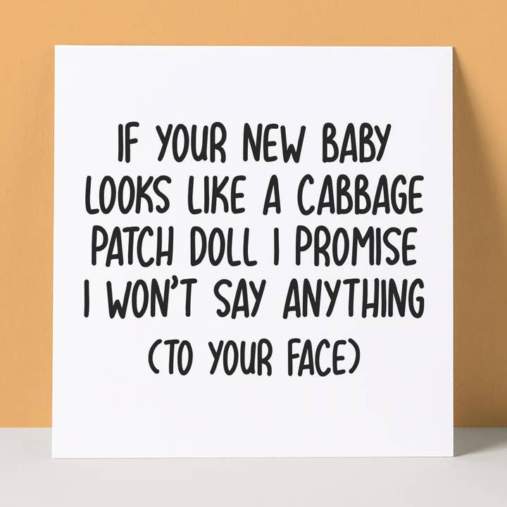 CABBAGE PATCH - TARJETA PARA NUEVO BEBÉ para venta al por mayor de Pack a Punch Designs