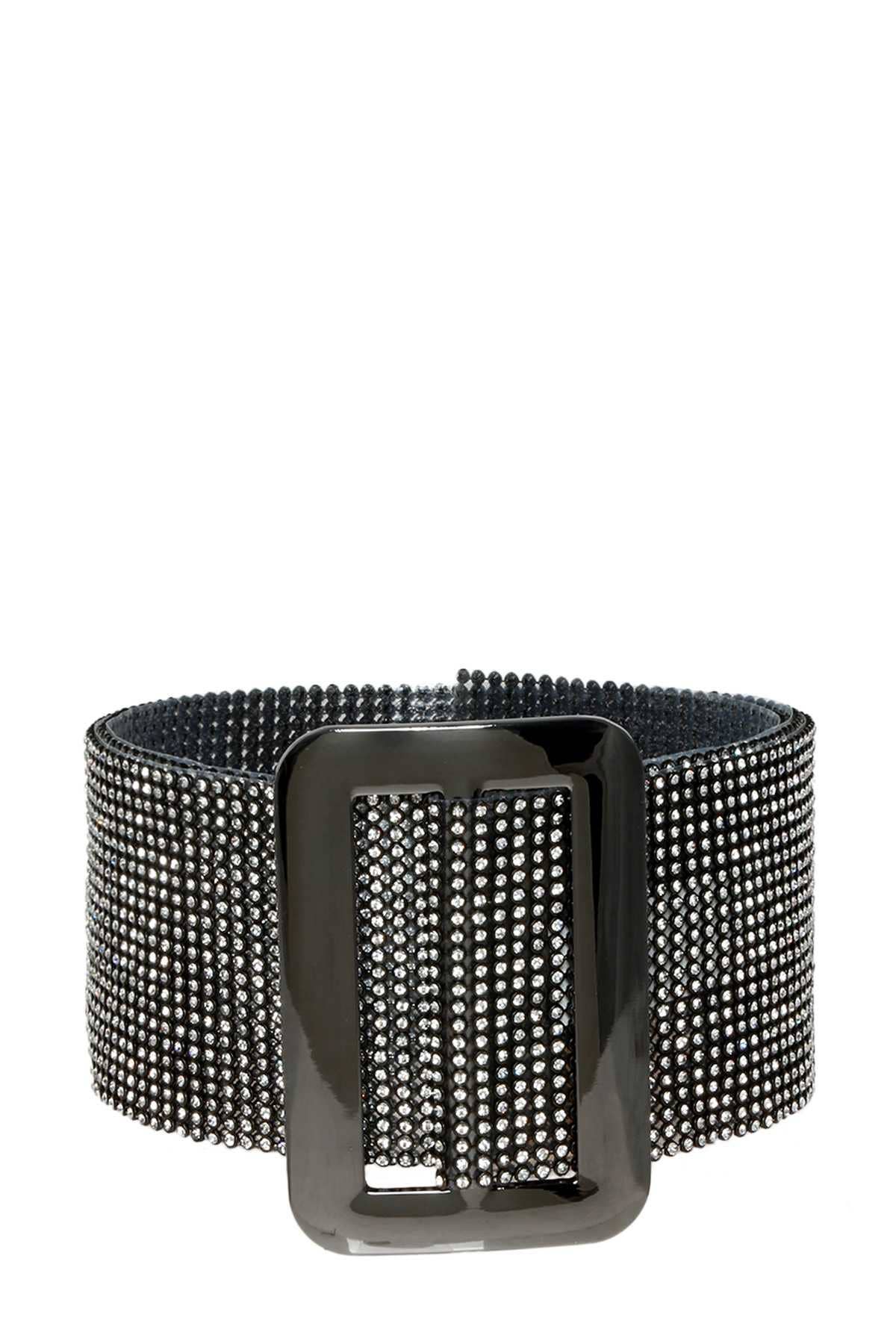Shop Neighbors - Wholesale Riem - Dames - Brede riem met volledige strass-pave-riem2